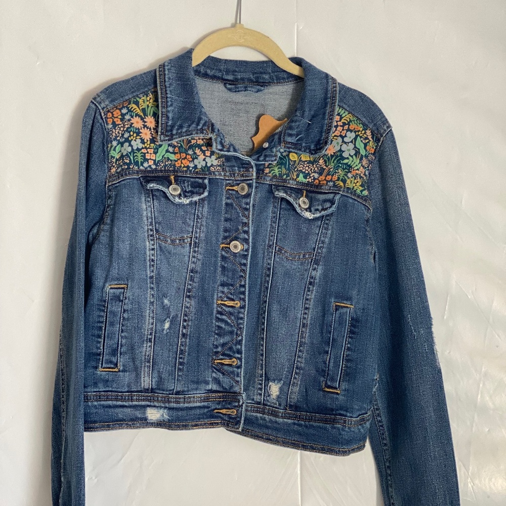 Embellished denim jacket